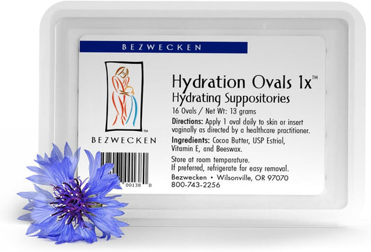 Bezwecken – Hydration Ovals 1x – 16 Ovals - Professionally Formulated to Alleviate Vaginal Dryness in Menopausal Women - Safe, Natural & Paraben Free
