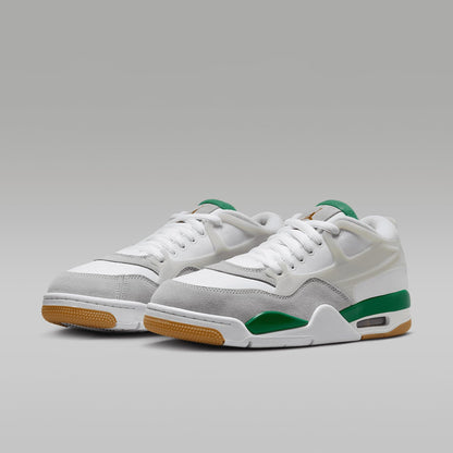 Air Jordan 4 RM Men's Shoes (FQ7939-103, White/Neutral Grey/Wolf Grey/Pine Green) Size 12