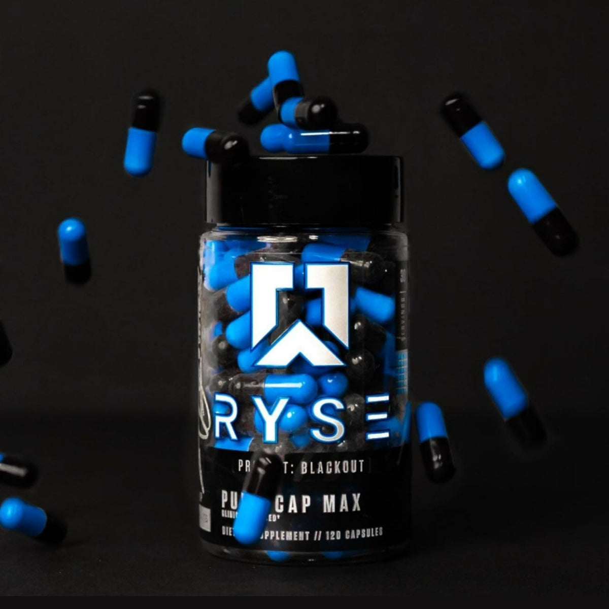 RYSE Up Supplements Project Blackout Pump Cap Max | Stimulant Free Pump Formula
