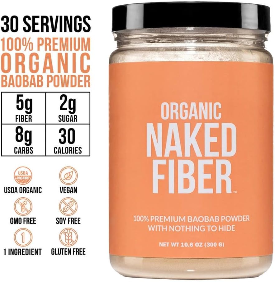NAKED Fiber Organic Baobab Powder Fiber Supplement