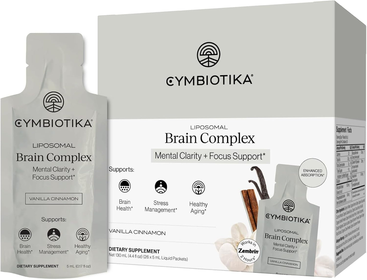 CYMBIOTIKA Liposomal Brain Complex for Focus, Mood & Memory