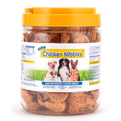Pet Center Inc. (PCI) Chicken Nibble Dog Treats, 2.25lb. – 100% Real Raw Dehydrated Chicken Breast Bites for Small, Medium & Large Dogs