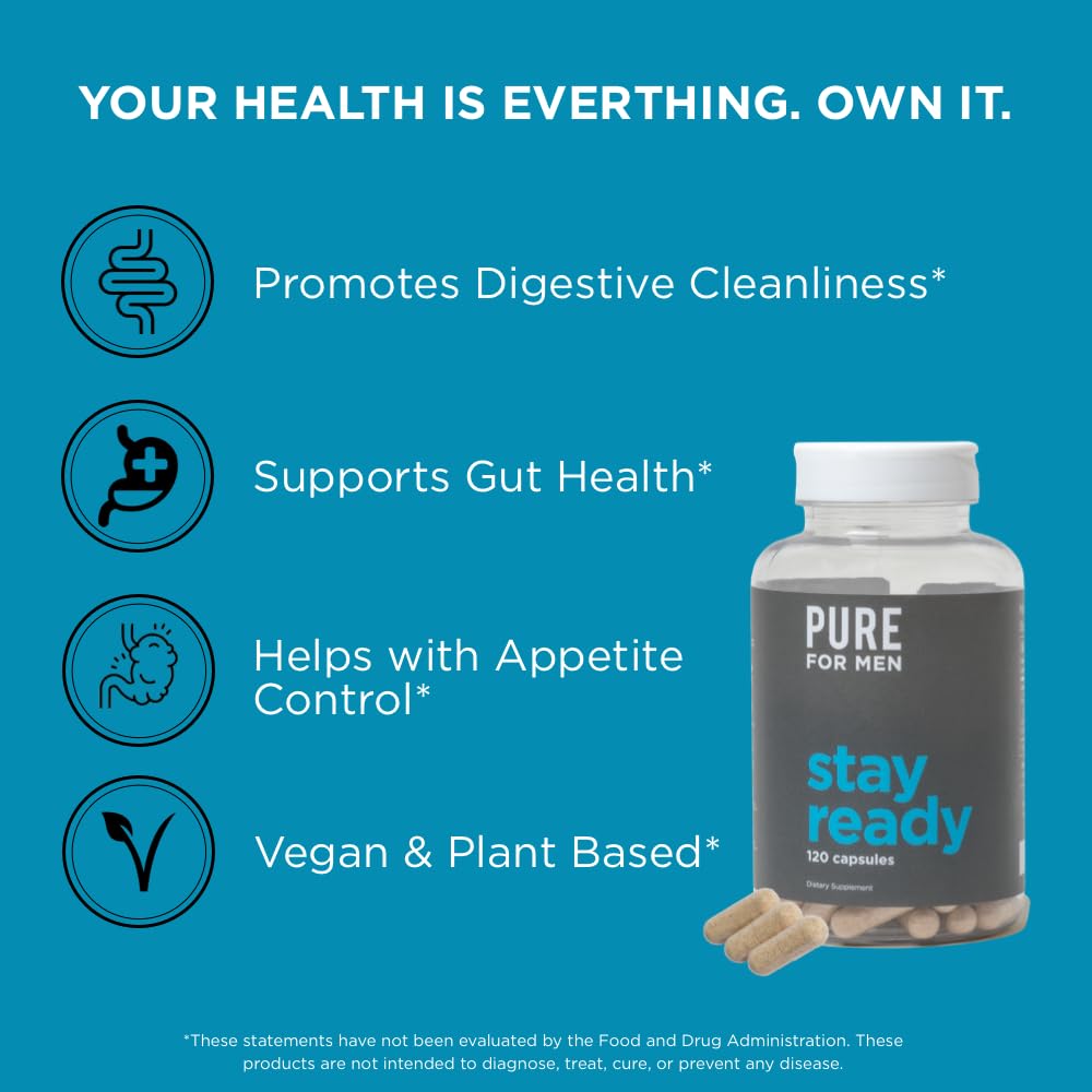 Pure for Men Original Vegan Cleanliness Stay Ready Fiber Supplement