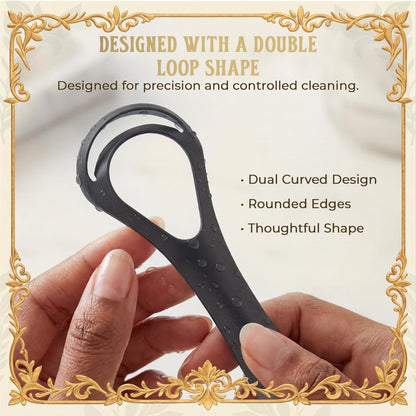 MasterMedi Tongue Scraper for Adults with Multicolor Travel Cases (2 Pack), 100% Stainless Steel, Reduce Bad Breath, Tongue Scrubber, Easy to Use, Tongue Cleaner for Oral Care & Hygiene