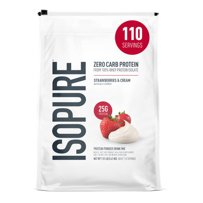Isopure Zero Carb 100% Pure Whey Isolate Protein Powder, Gluten Free, With Vitamins, Cookies & Cream, 25g Protein Per Serving, 1 Lb, 15 Servings (Packaging May Vary)