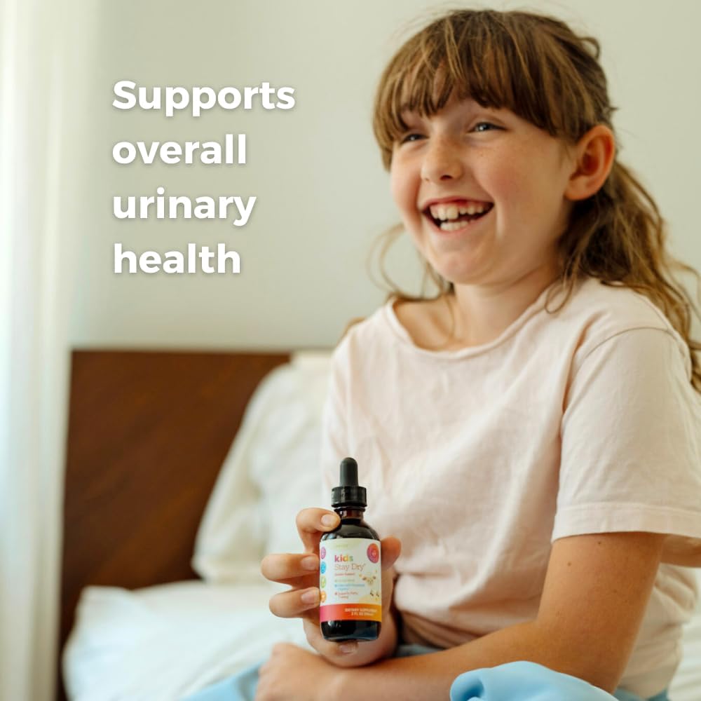 SPRIGS Kids Stay Dry Bladder Support Supplement, 2 Fl Oz | A Herbal Blend of Agrimony & Organic Plantain Leaf I Supports Bladder Control, & Potty Training for Less Bedwetting & Urinary Health