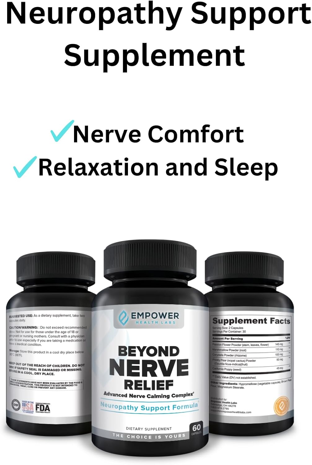 Beyond Nerve Relief All-Natural Solution for Nerve Relief - 30-Day Supply