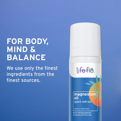 LIFE-FLO Magnesium Oil for Feet and Body - Topical Magnesium Spray Soothes Muscles, Joints When Massaged Into the Skin - Doubles as a Deodorant Spray or Bath Oil, Hypoallergenic, 8 Fl Oz