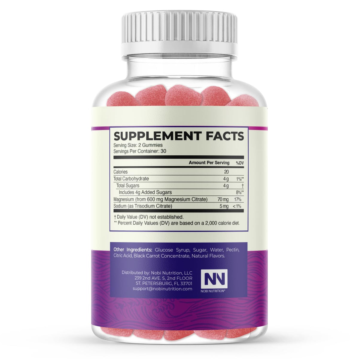 Magnesium Citrate Gummies | 600mg | High Absorption Magnesium for Calm