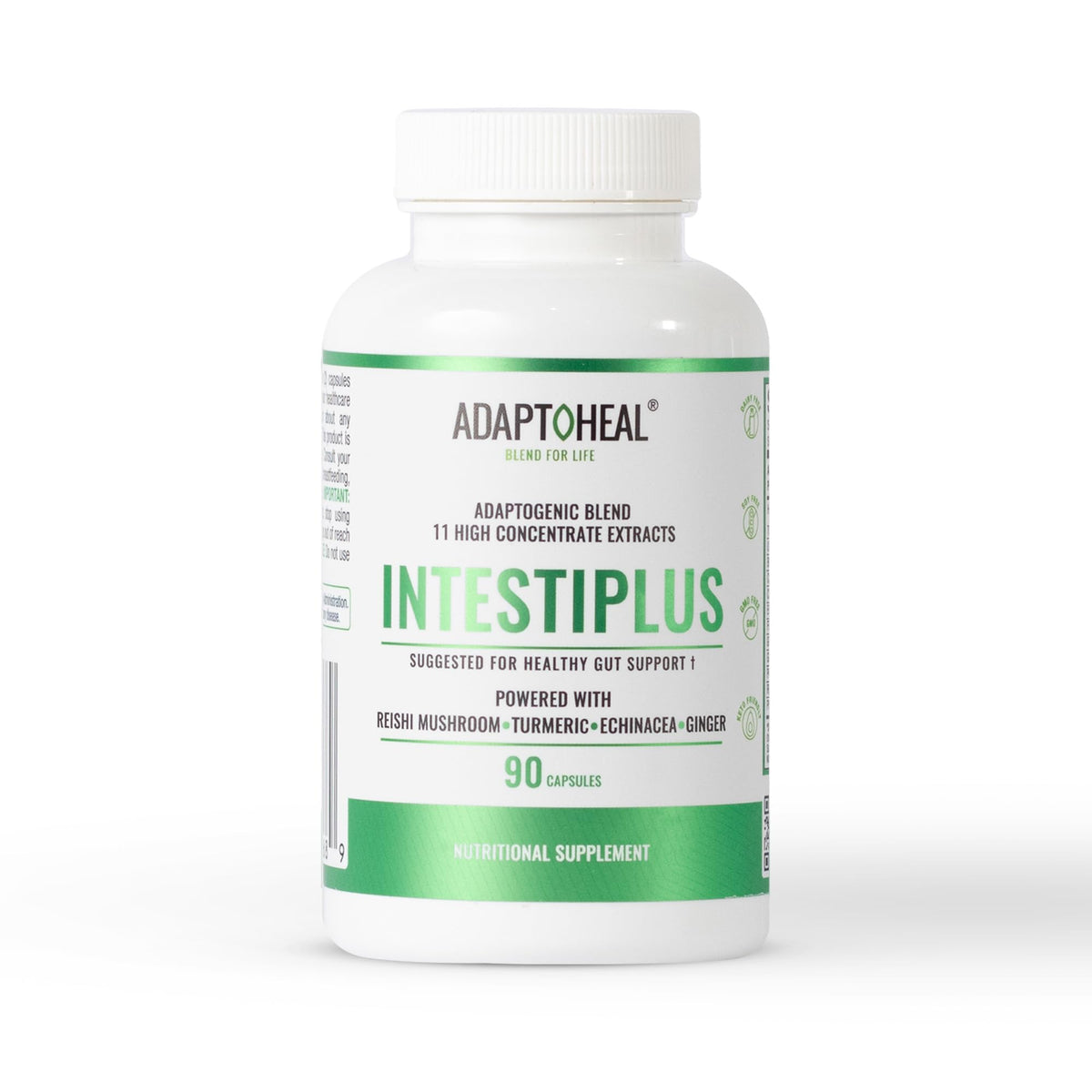 ADAPTOHEAL Intestiplus Adaptogen Gut Support Turmeric (180 Caps)
