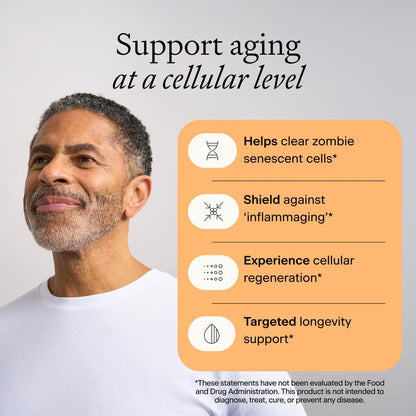 OMRE Quercetin and Fisetin Supplements - Third-Party Tested Senolytic Supplements for Aging Support - 500mg Quercetin Phytosome and 100mg Fisetin - Highly Bioavailable Forms