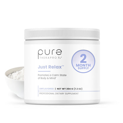 Pure Therapro Rx Just Relax Cherry - 60 Servings | Supports Relaxed Mood & Healthy Blood Pressure | Myo-inositol, Di-Magnesium Malate, GABA, Taurine, & L-Theanine