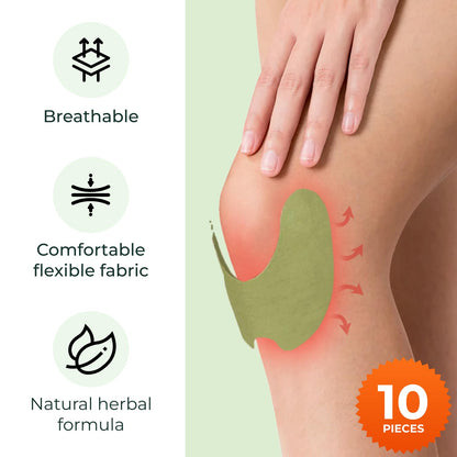 Wellnee Knee Support Bundle – Adjustable Patella Knee Strap + Herbal Knee Patches for Everyday Comfort, Activity & Recovery (1 Strap + 10 Patches)