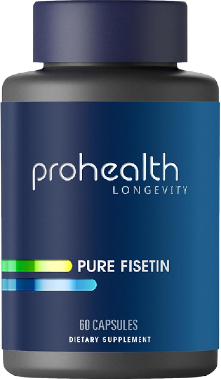 ProHealth Pure Fisetin Supplement 250mg, 60 Capsules | Ultra Pure Natural Fisetin, Healthy Aging, Cellular Support & Brain Health, Triple 3rd Party Tested