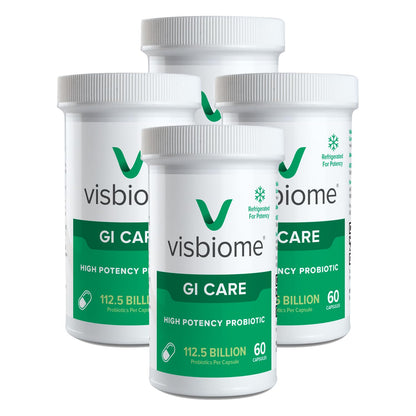 Visbiome® GI Care High Potency Probiotic, 112.5B CFU, 60 Capsules | Original De Simone Formulation®, Multi-Strain, Refrigerated Probiotics, Low FODMAP Certified, Gluten-Free, Made in USA
