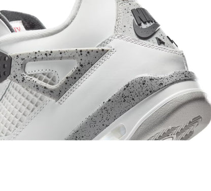 Nike Mens Air Jordan 4 Retro Running, SUMMIT WHITE/FIRE RED-CEMENT GREY-BLACK, 8 UK (9 US)