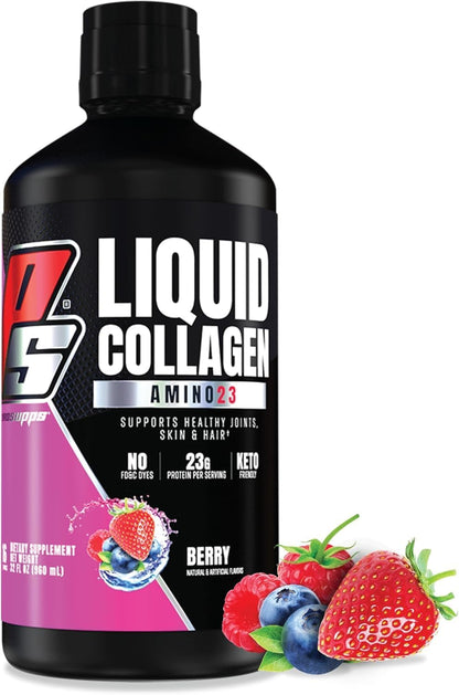 ProSupps L-Carnitine 3000 Stimulant Free Liquid Shots (Dragon Fruit) Amino23 Liquid Collagen Shots (Berry) Bundle