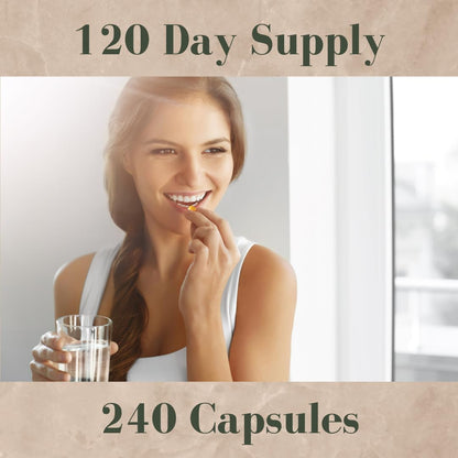 Research Labs 2 Fer 1 Ad Organic Irish Sea Moss Capsules 240 Total Pills, Raw Wildcrafted Seamoss Enhanced w/Bladderwrack & Burdock Root Antioxidant Powerhouse. Thyroid Support