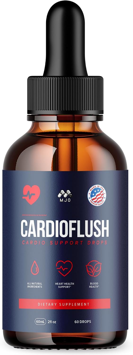 Cardio Flush Drops, Cardioflush Drops Premium Liquid Supplement 30 Servings