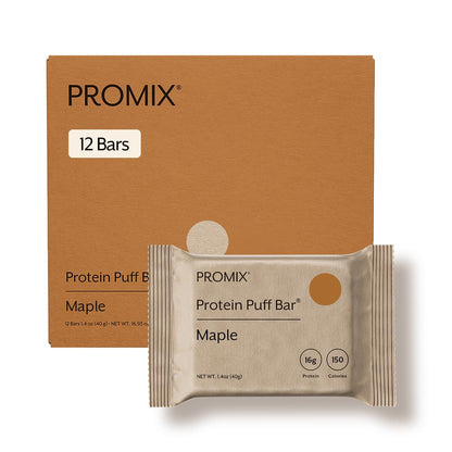 ProMix Nutrition Protein Puff Bars - Variety Pack - Vanilla, Chocolate, Strawberry, Blueberry - Marshmallow Crispy Treat - High Protein & Low Calorie - 12 Bars