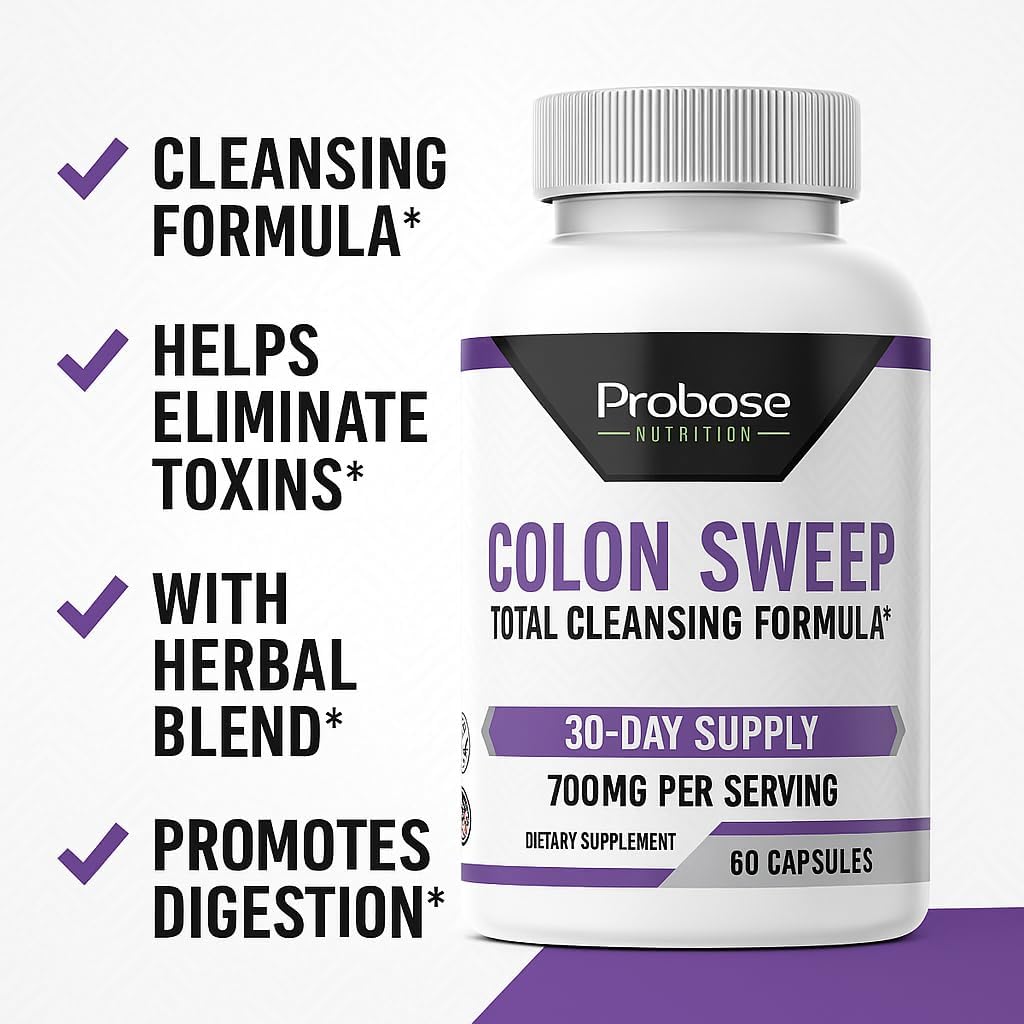 Probase Nutrition Colon Sweep 60 Capsules 30-Day Supply