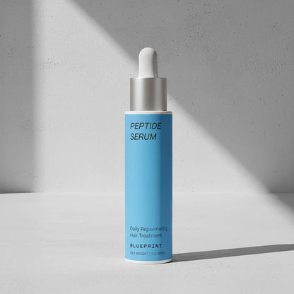 Blueprint Bryan Johnson Hair Peptide Serum – 8 Peptide Scalp Treatment with Caffeine & Curcumin – Fragrance Free Scalp Serum for Thicker, Fuller Hair – Lightweight Leave-In Formula (50 mL)