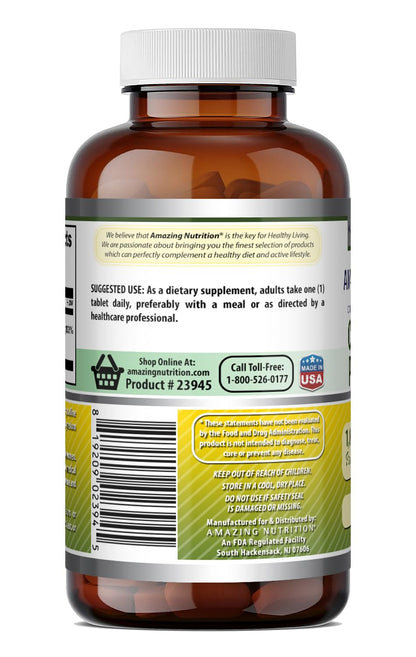 Amazing Formulas Chromium Picolinate 1000 Mcg | Tablets Supplement | Non-GMO | Gluten-Free | Made in USA (120 Count, 1 Pack)