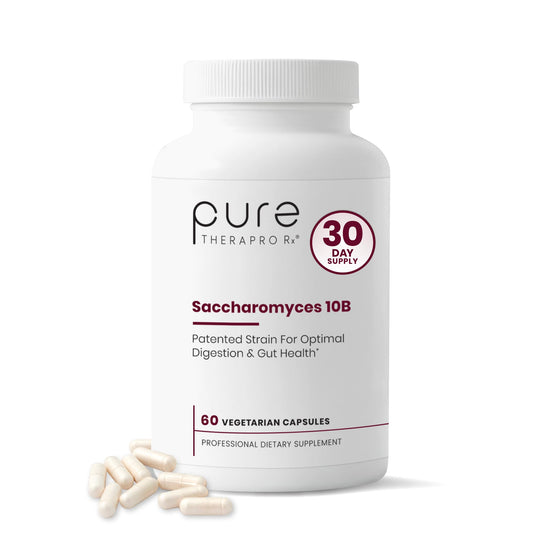 Saccharomyces Boulardii Probiotics 10 Billion CFU Made in USA | No Fillers Patented Strain: Lynside CNCM I-3799 Probiotics for Men and Women | Pure TheraPro Rx, Pharma Grade 120 Count