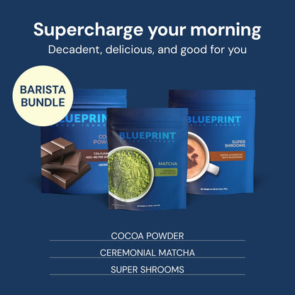 Blueprint Bryan Johnson Super Shroom Coffee – Mushroom Coffee with Lion’s Mane, Reishi & GABA – 70mg Caffeine – Focus & Energy Coffee – Adaptogenic Coffee Alternative – 30 Servings