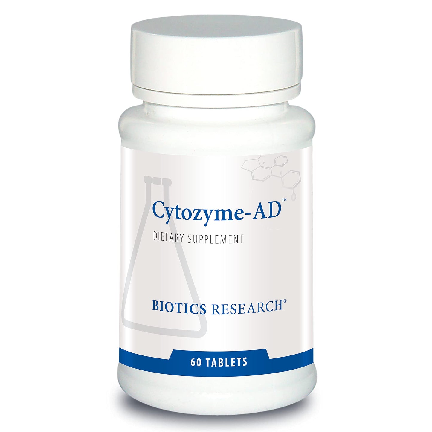 BIOTICS RESEARCH Cytozyme-AD - Adrenal Support Supplement, Promotes HPA Axis Balance, Healthy Stress Response and Calm Energy, SOD and Catalase Antioxidant Enzymes, Gluten and Dairy Free, 60 Tablets