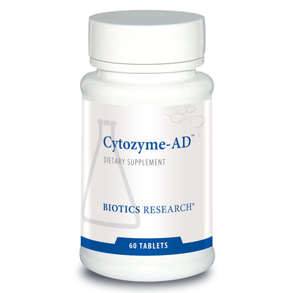 BIOTICS RESEARCH Cytozyme-AD - Adrenal Support Supplement, Promotes HPA Axis Balance, Healthy Stress Response and Calm Energy, SOD and Catalase Antioxidant Enzymes, Gluten and Dairy Free, 60 Tablets