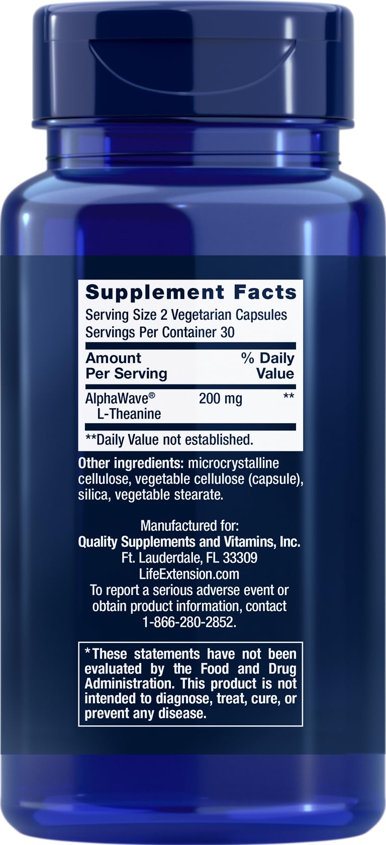 Life Extension L-Theanine, Amino Acid theanine, Calm, Relaxation, Mood, Gluten-Free, Non-GMO, Vegetarian, 200 mg, 60 Capsules | Amino Acid Theanine for Calm, Relaxation & Mood, Gluten-Free, Non-GMO & Vegetarian, 100 mg, 60 Capsules