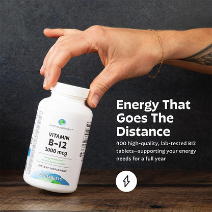 Vitamin B12 1000mcg Energy Support 200 Tablets