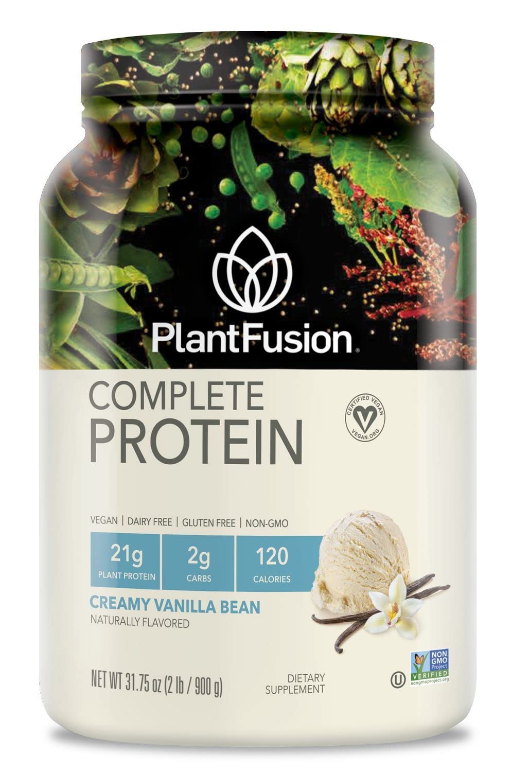 PlantFusion Complete Vegan Protein Powder - Plant Based Protein Powder With BCAAs