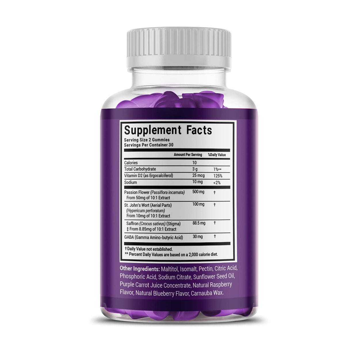 Premium Saffron Extract 88.5mg** Gummy - Appetite Control, Eye Support, Boost Energy