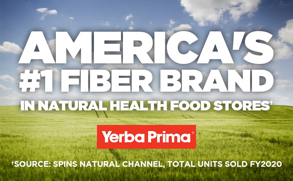 Yerba Prima Prebiotics Colon Care Fiber Caps, 180 Capsules - Five Forms of Fiber Plus