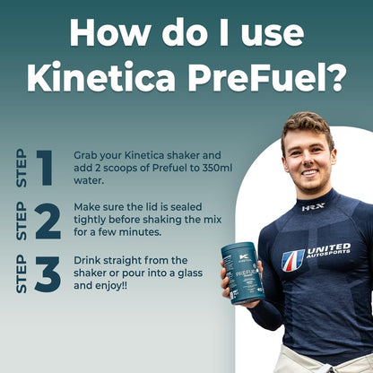 Kinetica PreFuel, Pre Workout, 5.7g Amino Acids & 2.2g BCAA's per Serving, 30 Servings