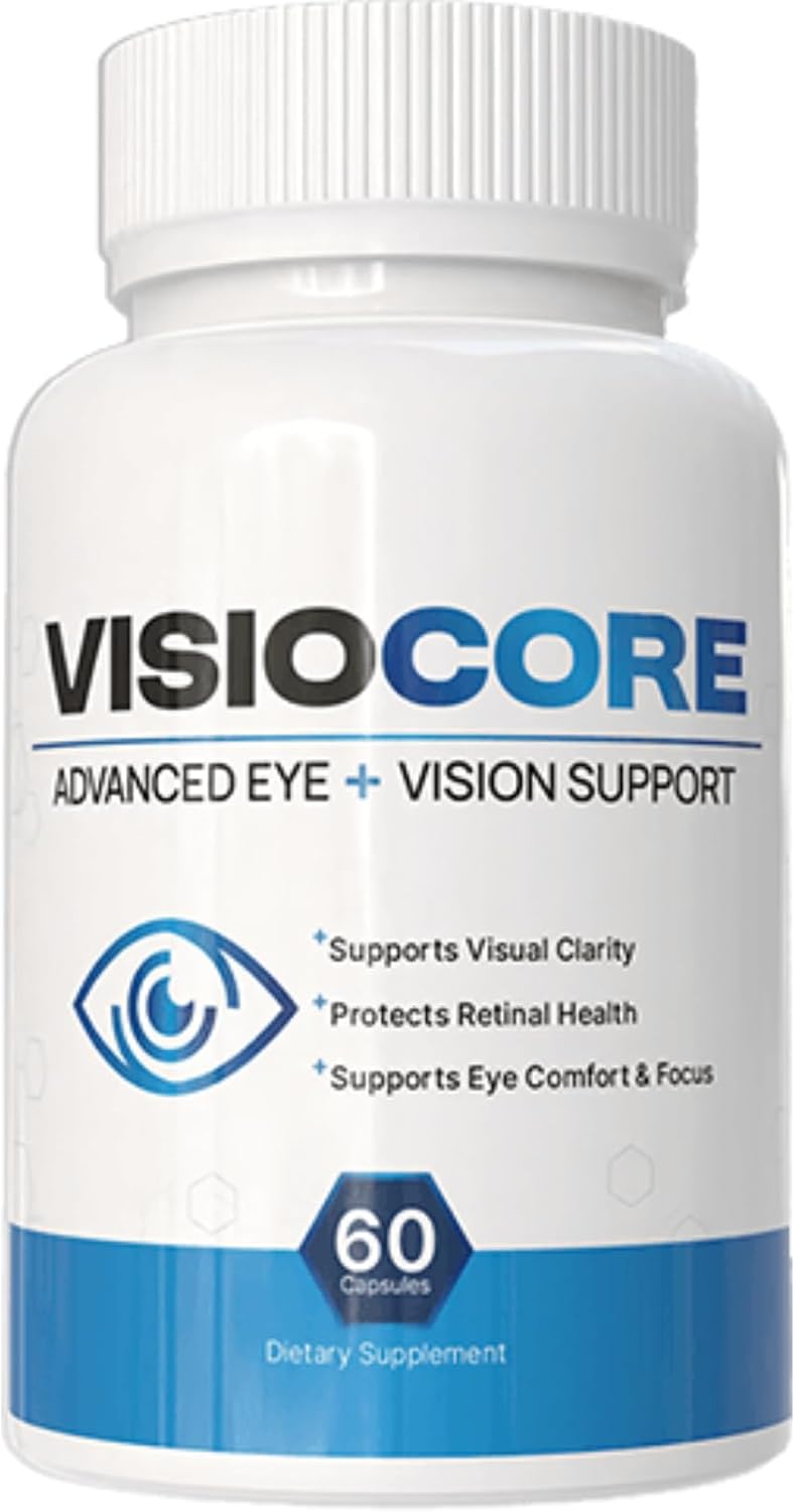 VisioCore Advanced Eye & Vision Support Supplement - Supports Visual Clarity, Retinal Health & Eye Comfort - with Lutein, Bilberry & Vitamin C - 60 Capsules