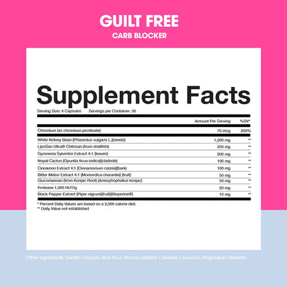 Obvi Guilt Free Carb Blocker, Block Carb Absorption, Support Weight Loss, Healthier Nails