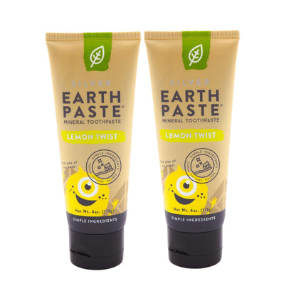 Redmond Earthpaste with Silver - Natural Non-Fluoride Toothpaste, 4 Ounce Tube (Peppermint)