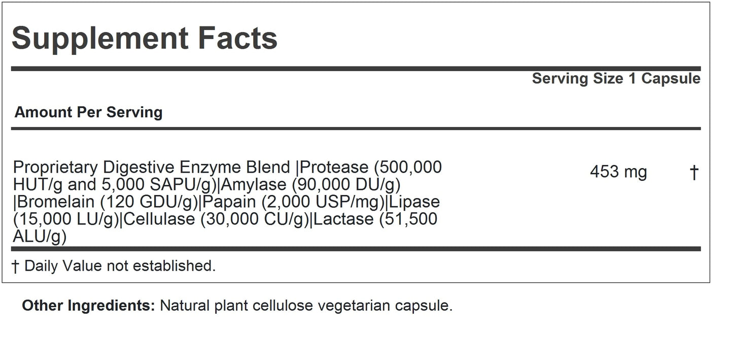 Andrew Lessman ProCaps Digest Assure Vegetarian Digestive Enzymes 60 Capsules
