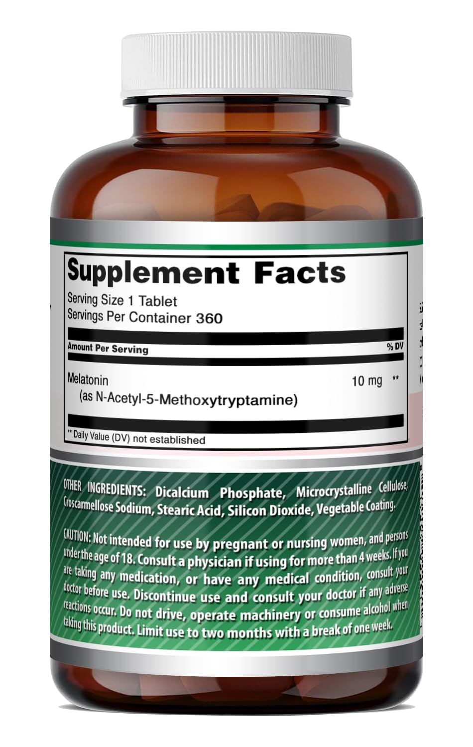 Amazing Formulas Melatonin 10 Mg Supplement | Tablets | Non-GMO | Gluten-Free | Made in USA (1 Pack | 120 Count)