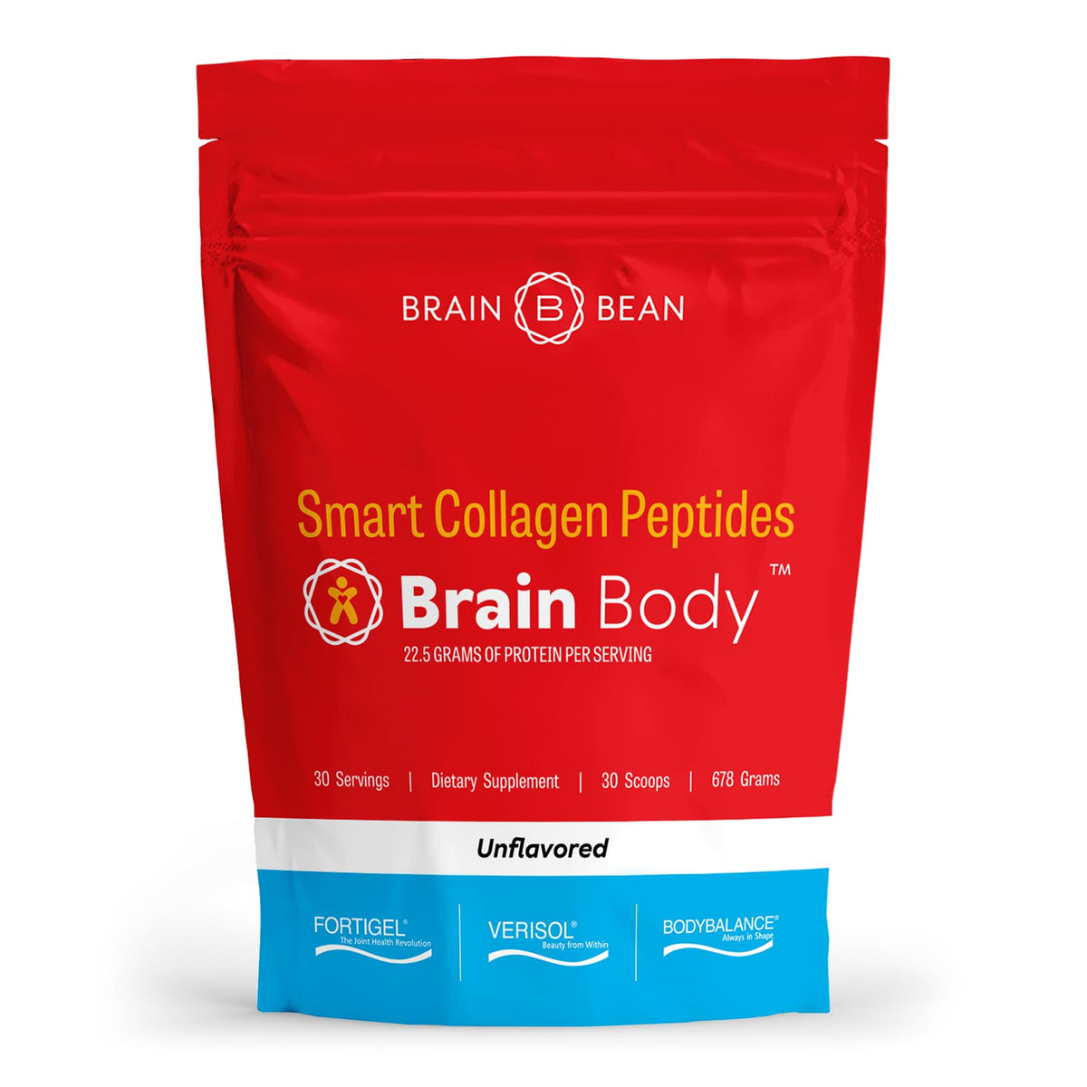 Brain Body Collagen Peptides Powder - Vital Protein & Collagen Supplement for Women & Men - Hydrolyzed Type I & III for Hair, Skin, Nails & Joint Health - 25 Servings - Creamy Vanilla Coconut - 875g