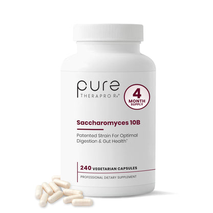 Saccharomyces Boulardii Probiotics 10 Billion CFU Made in USA | No Fillers Patented Strain: Lynside CNCM I-3799 Probiotics for Men and Women | Pure TheraPro Rx, Pharma Grade 120 Count