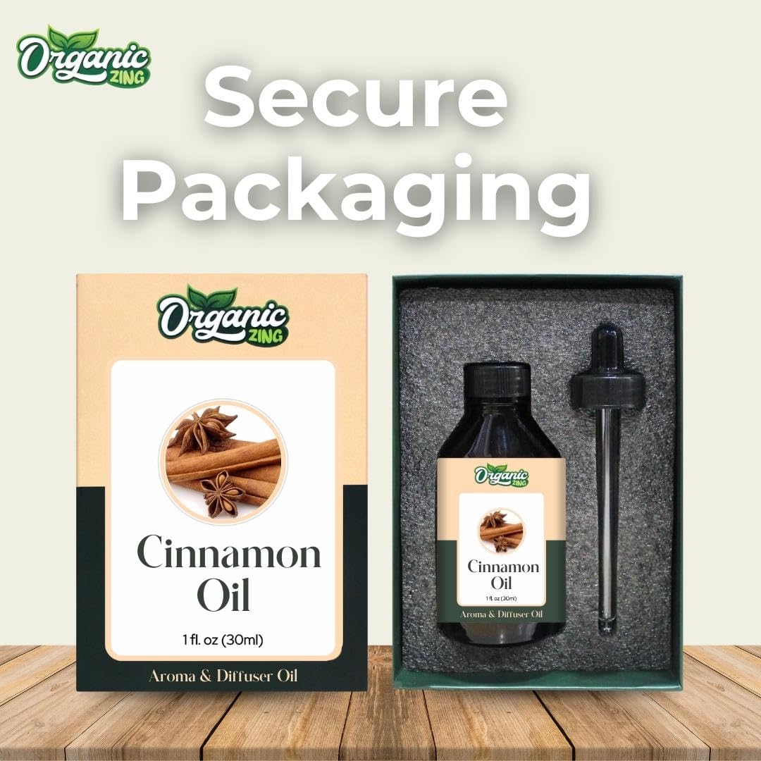 Organic Zing Cinnamon Aroma & Diffuser Oil for DIY Candle & Soap Making - Oil - 30 ml