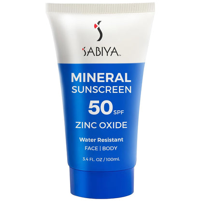 In The Water Mineral Sunscreen SPF 50, Broad Spectrum Zinc Oxide, Daily Sun Protection for Face and Body, Lightweight Formula with SeaSolution™, 3.4 oz