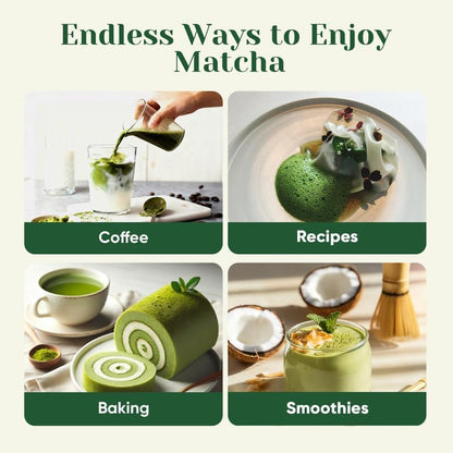 Ceremonial Grade Matcha Green Tea Powder, First Harvest, Shade Grown, 30g | 100% Pure Matcha Powder Ceremonial Grade, w/ No Additives, Unsweetened, Vegan, Gluten-Free, Smooth Flavor for Tea and Lattes