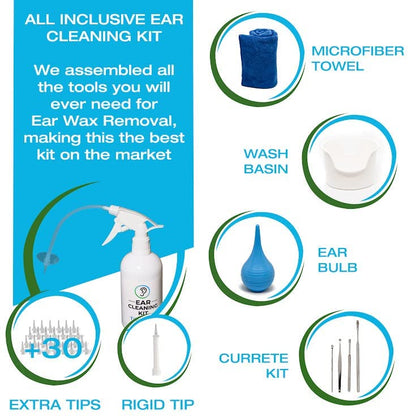 Ear Wax Removal Tool by Tilcare - Ear Irrigation Flushing System for Adults & Kids
