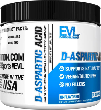 D Aspartic Acid Testosterone Booster for Men - 3120mg DAA D-Aspartic Acid Pre Workout Powder Muscle Builder for Men 3.12g - Men's Health Supplement for Enhanced Drive Potency and Vigor - Unflavored