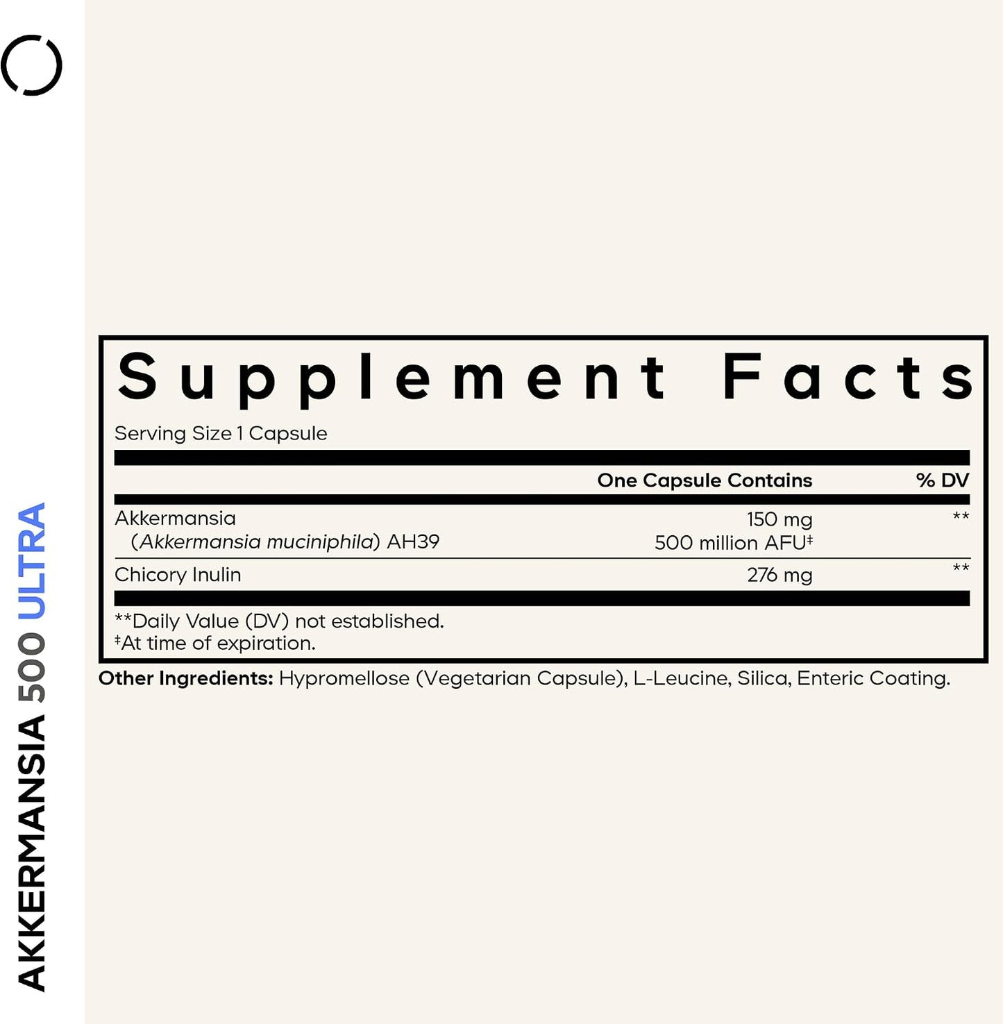 Codeage Akkermansia Muciniphila Probiotic Ultra - High-Potency 500M AFUs Akkermansia Probiotic Supplement - Enhanced Daily Probiotic & Prebiotic, Chicory Inulin - 3-Month Supply - 90 Capsules